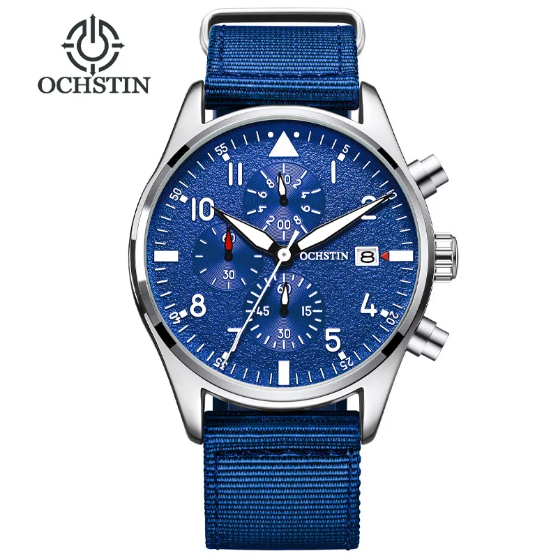New OCHSTIN brand men's multi-function watch casual quartz watch waterproof nylon watch