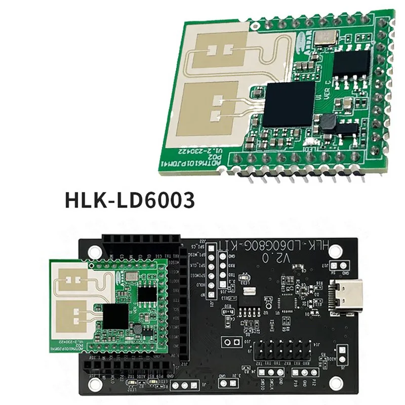 

60GHz Non-contact Breathing Heart Rate Detection Sensor LD6003 / Millimeter Wave Radar Module Human Presence Sensor LD6003G