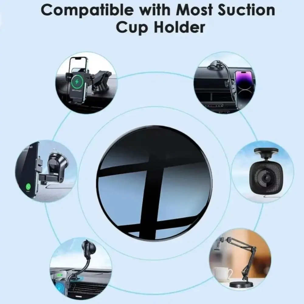 

2PCS Holder Disc Pad Base Mobile Phone Sticker Sticker Disc Suction Cup Adhesive Car Suction Cup Mount Base GPS Holder Car Use