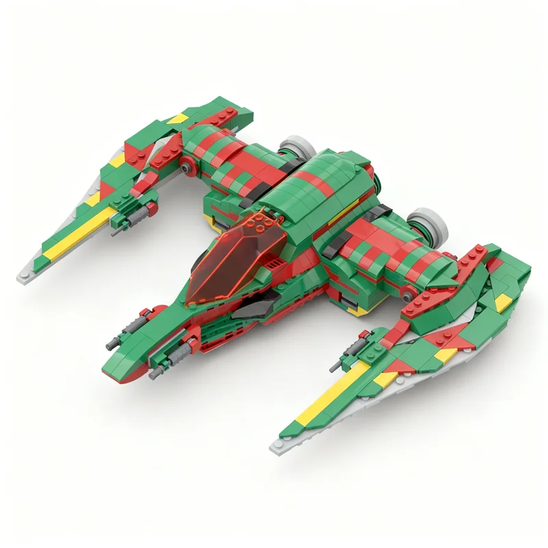 677-teiliges MOC Modulares Stadtlandschafts-Modell Mandalorian Culverin Sternenkrieg Bausteine Architektur-Spielzeug Weihnachtsgeschenk Bausteine für Kinder