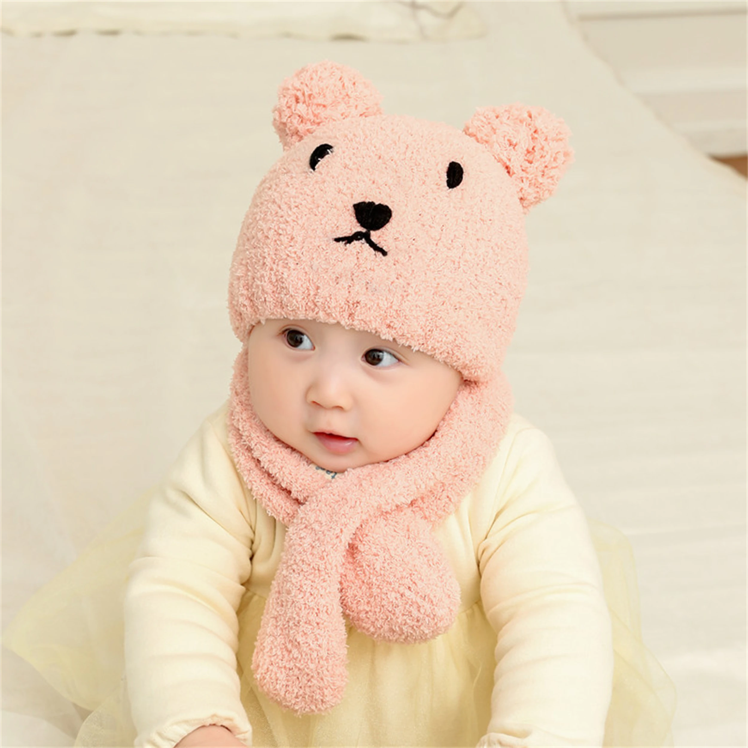 Korean Baby Hat Winter 1 Baby Winter Ear Protection 2 Newborn Children Boys Girls 3 Years Old