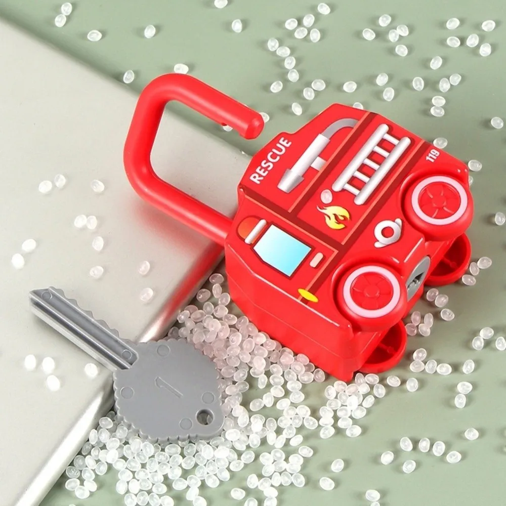 لعبة سيارة مطابقة لرقم الإسعاف لفتح مفتاح مونتيسوري التعليمية المبكرة لعبة مطابقة ألغاز لطيفة لعبة سيارة قابلة للانزلاق للأطفال