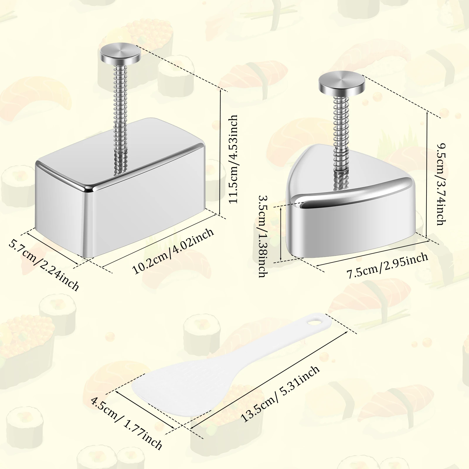 Onigiri-Form, antihaftbeschich – Rice Ball Mold Bewertung und Preis