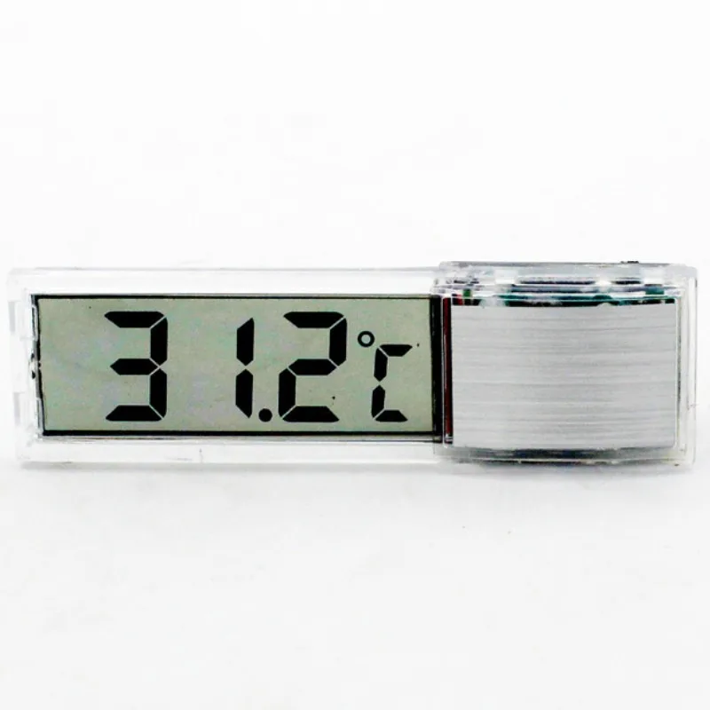 Mini LCD Digital Fish Tank Thermometer, Transparent Aquarium Water Temperature Detector, Internal External Temp Display