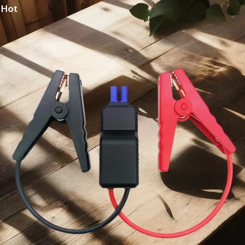 1Pcs 650A 12V Anti Reverse Connection Emergency Jumper Cable Clip With EC5 Plug Connector Intelligent Clamp Booster