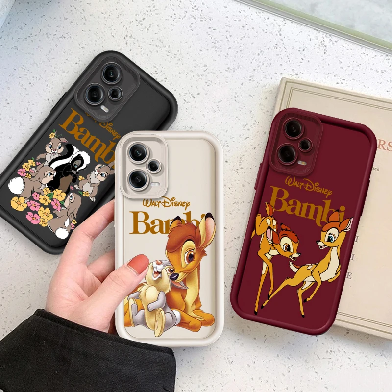 Disney Bambi Art Cute Eye Ladder For Xiaomi Redmi Note 13 12 12C 11 11S 10 10C 10A 9C 9A Pro 5G Soft Phone Case