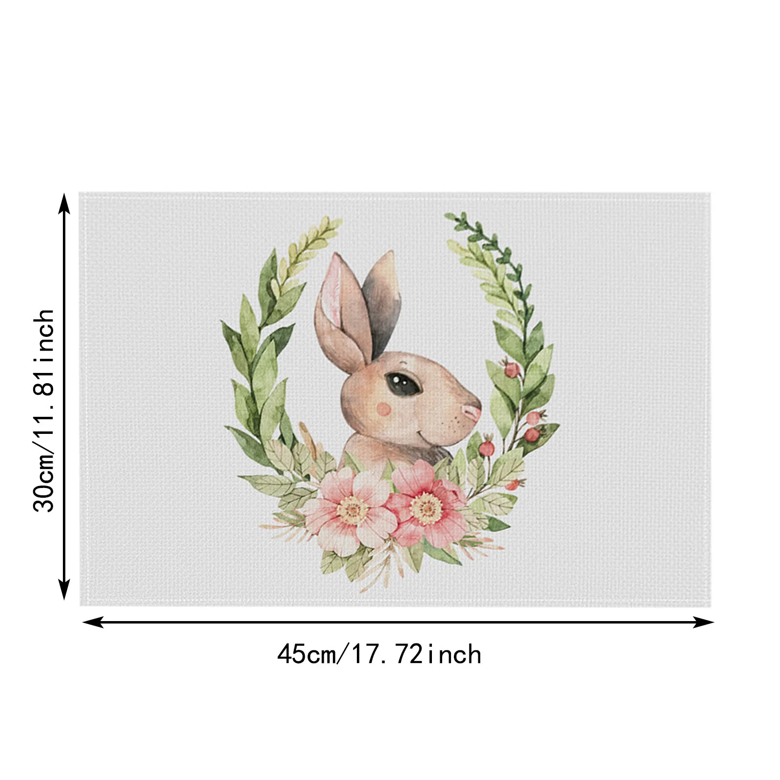 Happy Easter Placemats Truck Hip Hop Bunny Table Mats Seasonal Spring Washable Place Mats Table Decoration For Farmhouse Party