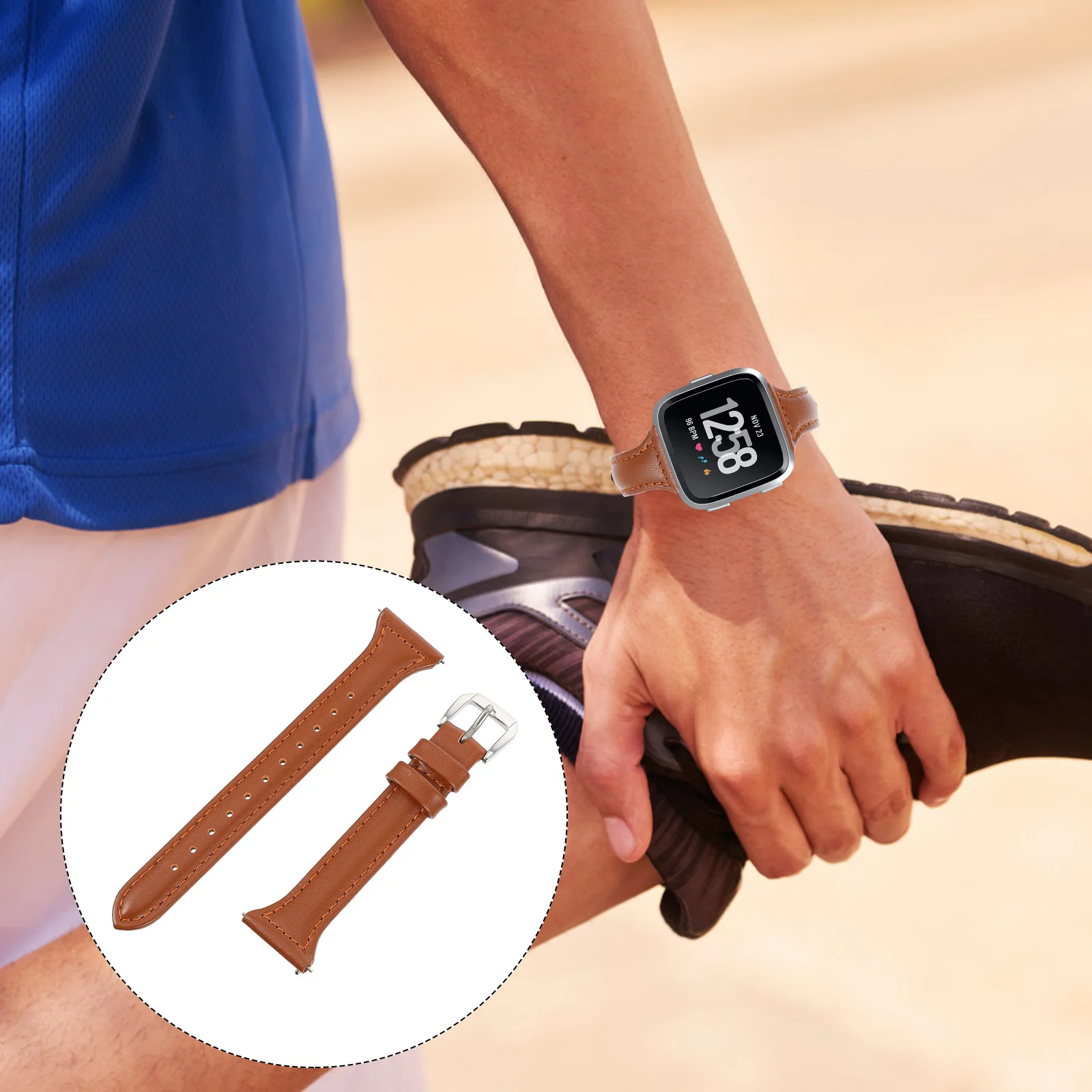 

1Pcs Watch Band Premium Adjustable Replacement Strap for Men Women Comfortable Breathable Fit for Daily Work