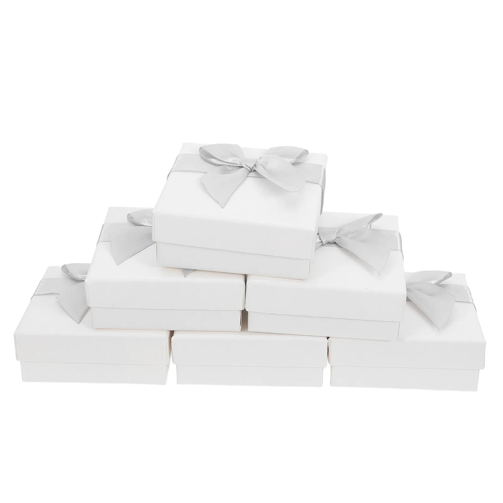

10Pcs Pearl Paper Jewelry Gift Boxes Cardboard Present Box Lidded Storage Case Luxury Texture for Earrings Rings Pendants