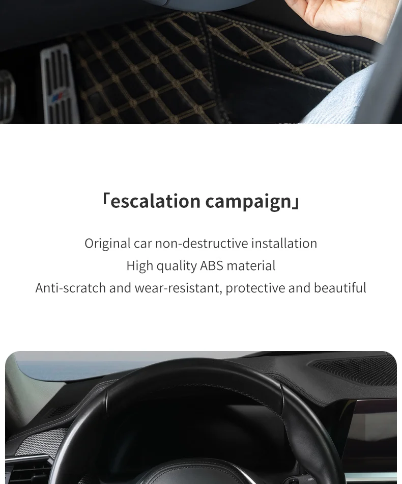 Kohle faser Auto Lenkrad Panel Dekoration Rahmen Abdeckung für BMW M Sport G30 G32 G20 X3 X4 G01 G02 X5 X7 G05 G07 5er – Detail 7