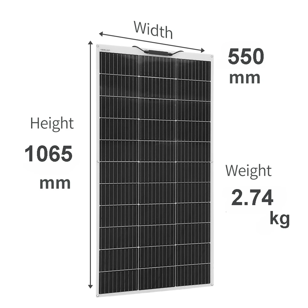 150W 300W 450W 600W Flexible Solar Panel 12V Solar Charging Panels Battery Charger Photovoltaic Panel for Home Balcony Camper RV