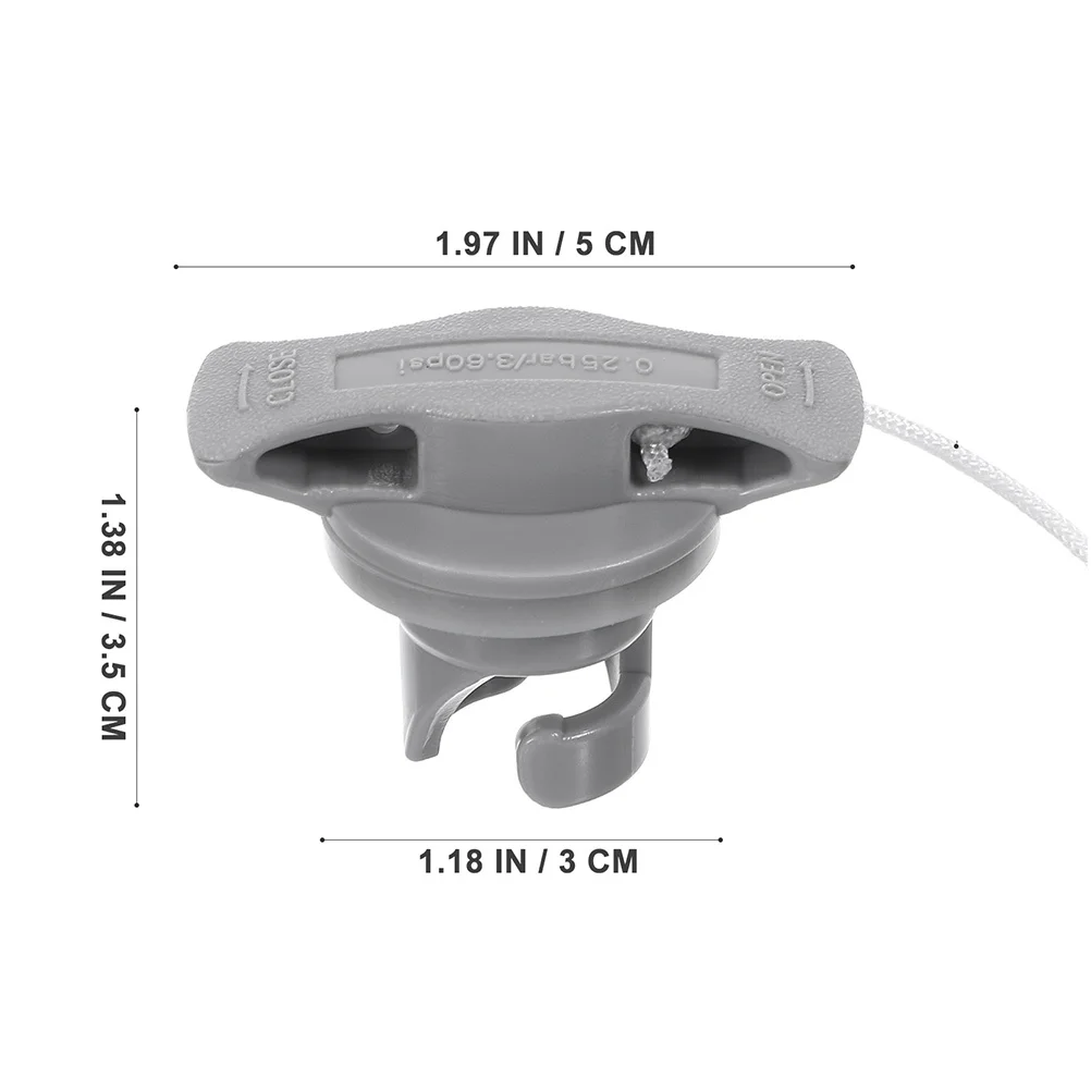 3 Tapas de Válvula de Alta Presión para Kayak, Válvulas de Aire para Bote Inflable, Repuestos para Reparación de Canoa, Válvula de Aire para Dinghy