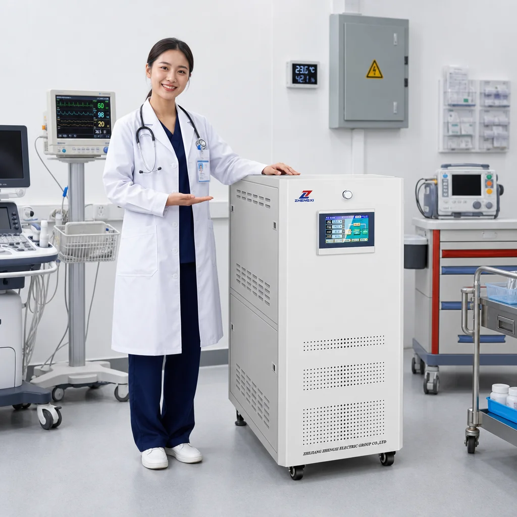High-accuracy 0.5%-1% Static SCR Voltage Stabilizer 30KVA 40KVA 50KVA 80KVA for High-end Manufacturing for Medical Equipment