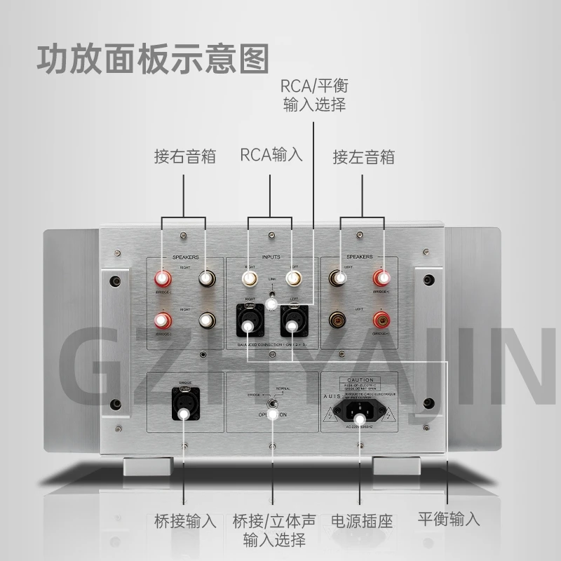 Meg Amplifier efek lapangan PA101, Amplifier daya belakang demam HIFI Mono daya tinggi Kelas A transistor