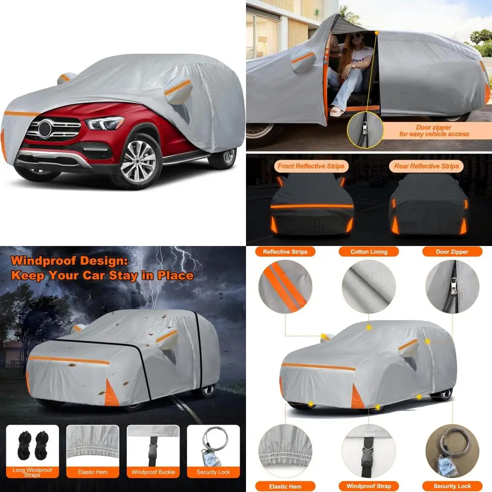 

Waterproof Custom Fit Car Cover for ML/GLE Class 250-450, All Weather Protection from Sun, Rain, UV, Dust (2006-2025)