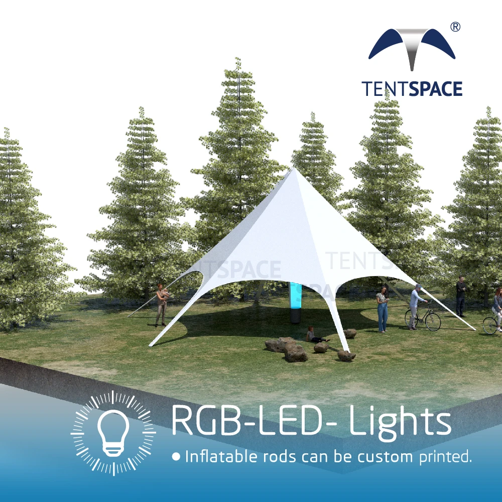 10x10 Star Shaped Camping Tent Free Design Service Star Tents For Events Outdoor Windproof Star