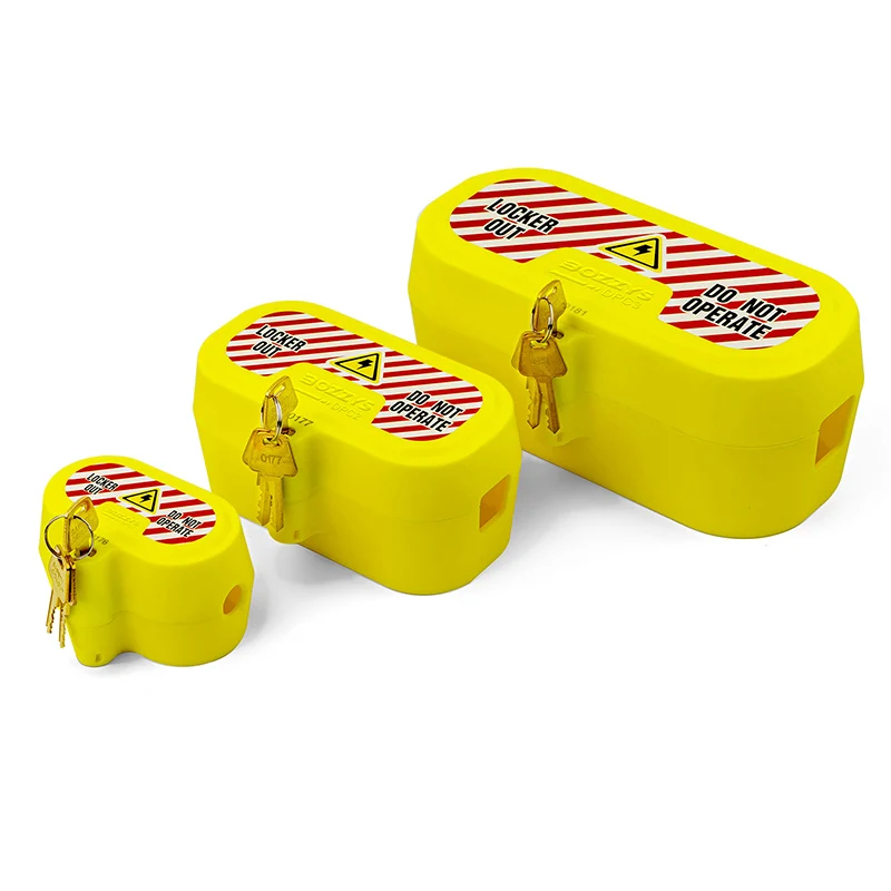 BOZZYS  Industrial Plug Lock for Lockout Tagout Safety Locks out Box Grade Electrical Secure Plug Power Cord