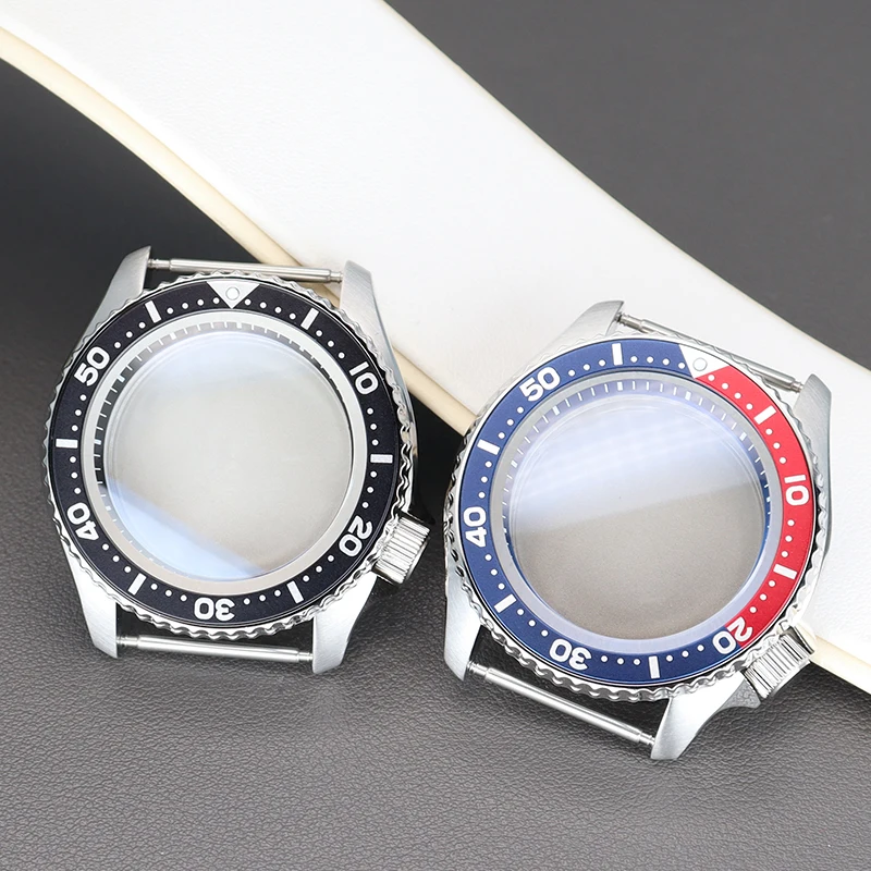 

200M Waterproof 42.5mm Watch Case Sapphire Crystal Glass For SKX007 Seiko NH35 NH36 NH38/34 Automatic Movement Watch Accessories