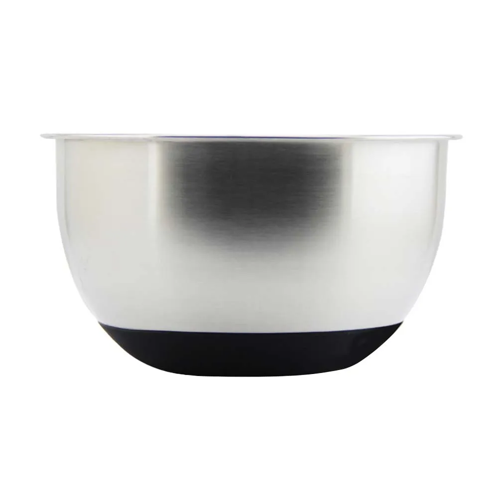 

Anti-slip Egg Beating Pot Salad Bowl with Scale Bowls for Kitchen Stainless Large