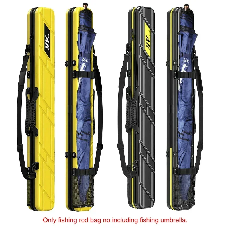 Portable Fishing Rod Bag Hard Shell Waterproof PC+ABS Fishing Gear Bag Rod Case Fishing Tackle Storage Box Fishing Accessories