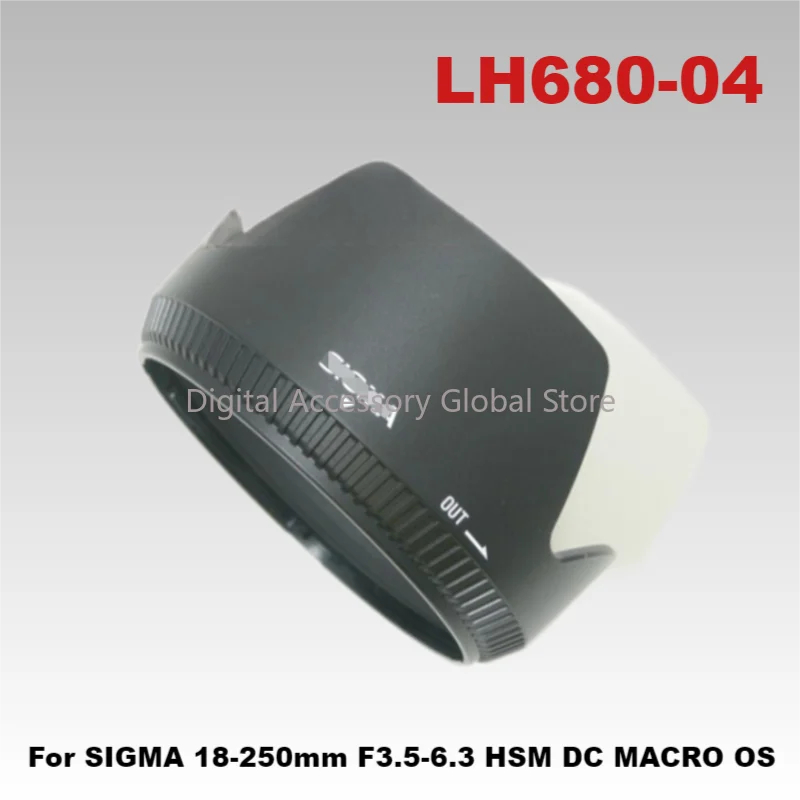 New Original Front Hood LH680-04 Parts For SIGMA 18-250mm F3.5-6.3 HSM DC MACRO OS (62mm) Camera Lens