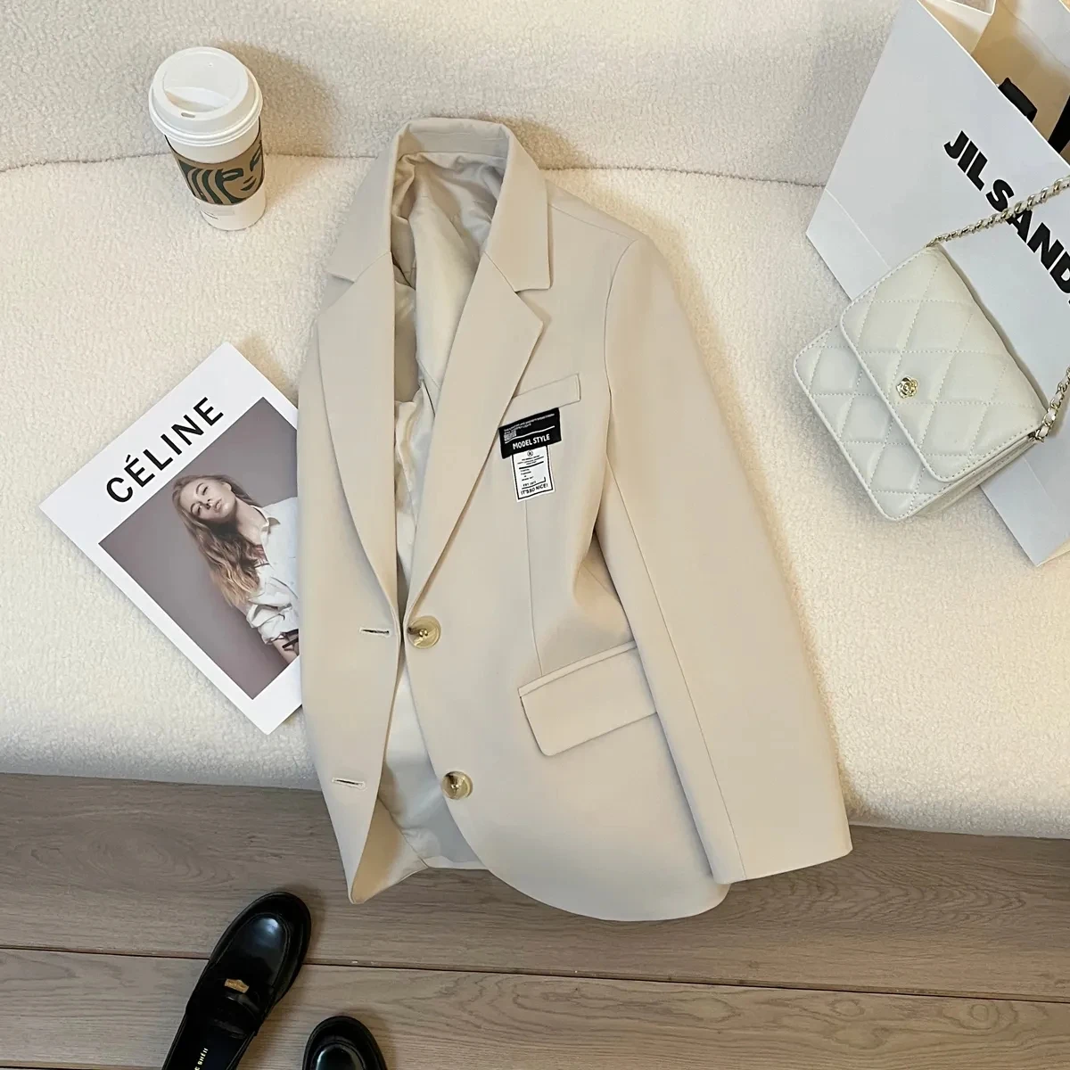 

2023 Spring New Slim Office Small Suit Jacket Women Clothes Fashion Casual Cardigan Blazer Coats Button Streetwear Tops Ladies