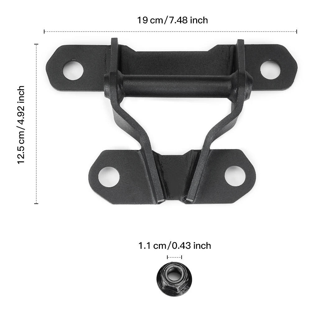 Can-am Maverick X3 Max R RR 4x4 XMR XDS XRC XRS DS RS 터보 DPS 900 HO 용 UTV 후면 당김 플레이트 견인 복구 후크 다리미 715004450