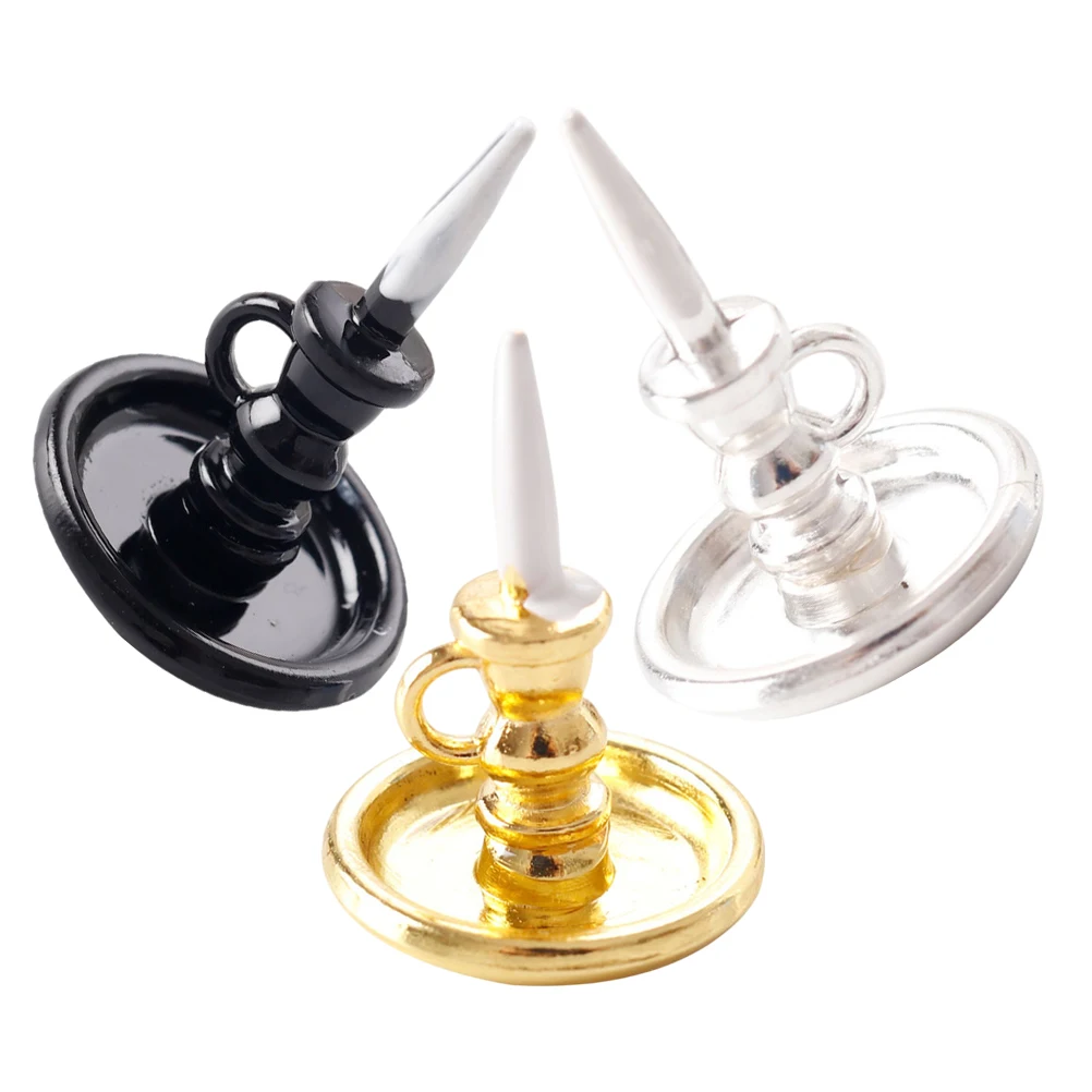 

3 Pcs European Style House Decoration Alloy Miniature Dollhouse Decorations