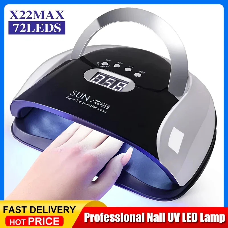 

72 LED Nail Art LED UV Nail Lamp Dryer Nail Art Machine For Curing Gel Polish Nail Light With Automatic Sensor