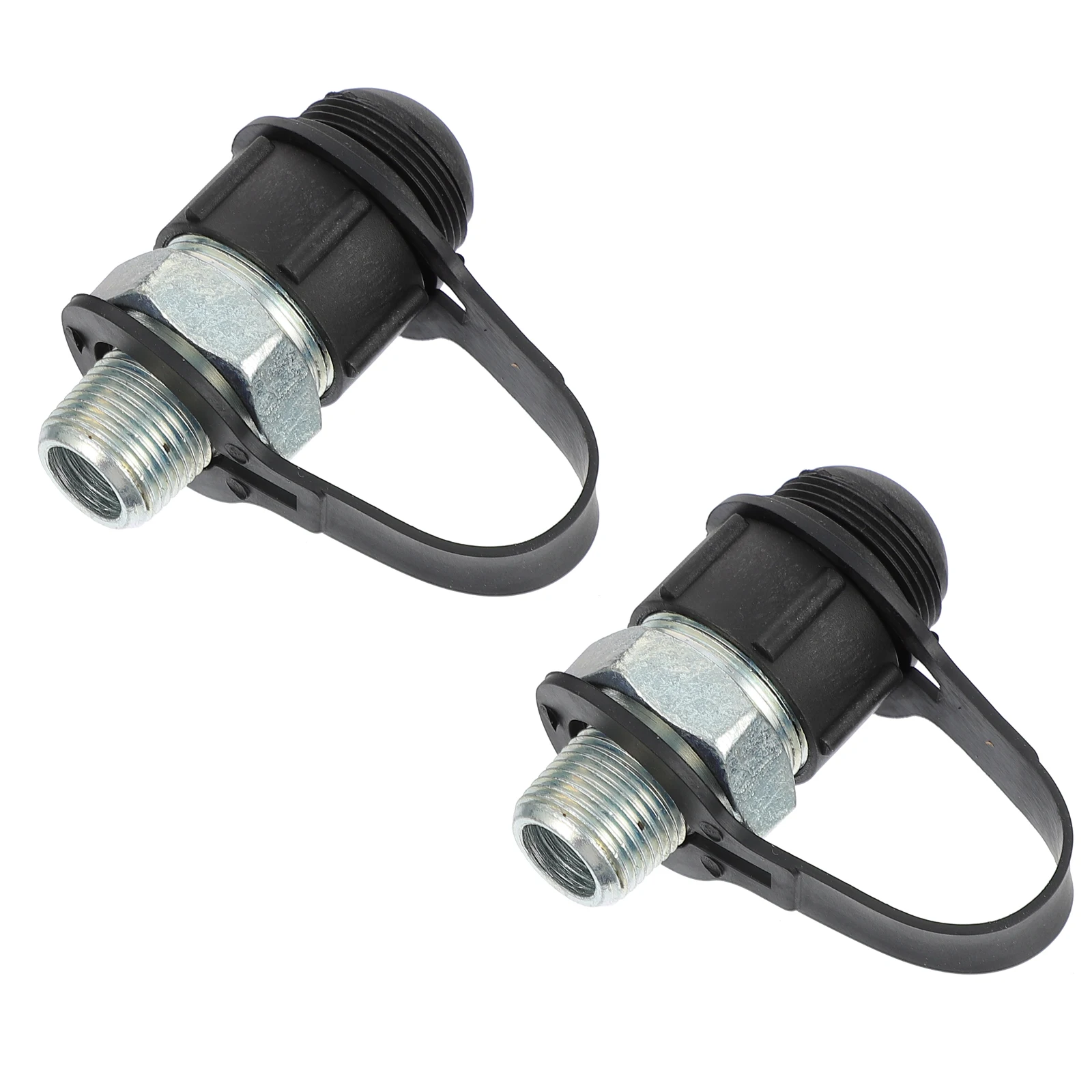 

2pcs 3/8 Oil Joint Quick Connector Hydraulic Fittings Male Adapter Steel Oil Fitting Durable Corrosion Resistant Sturdy Engine