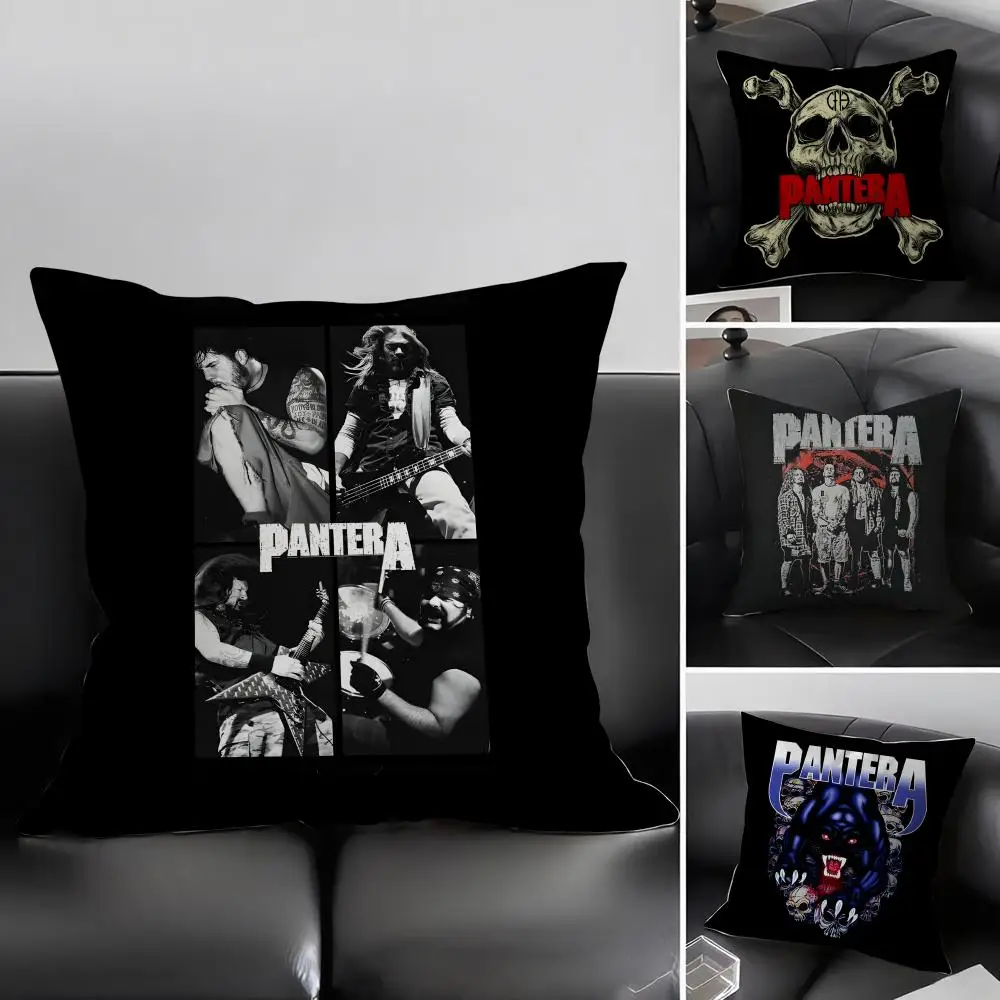 P-Pantera Music Band Cushion Cover Pillowcase Ultra Soft Skin Friendly Fabric Cloud Like Comfort & Concealed Zipper