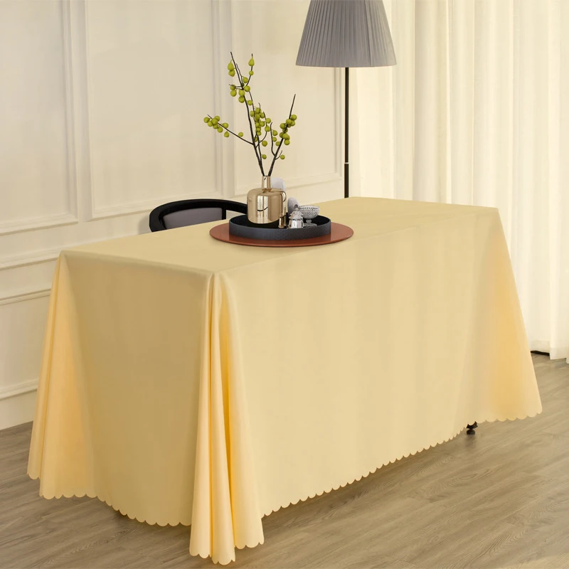 

Meeting Room Table Cloth Solid Color Advertising Activity Business Exhibition Rectangle Table Cloth Party Table Decoration