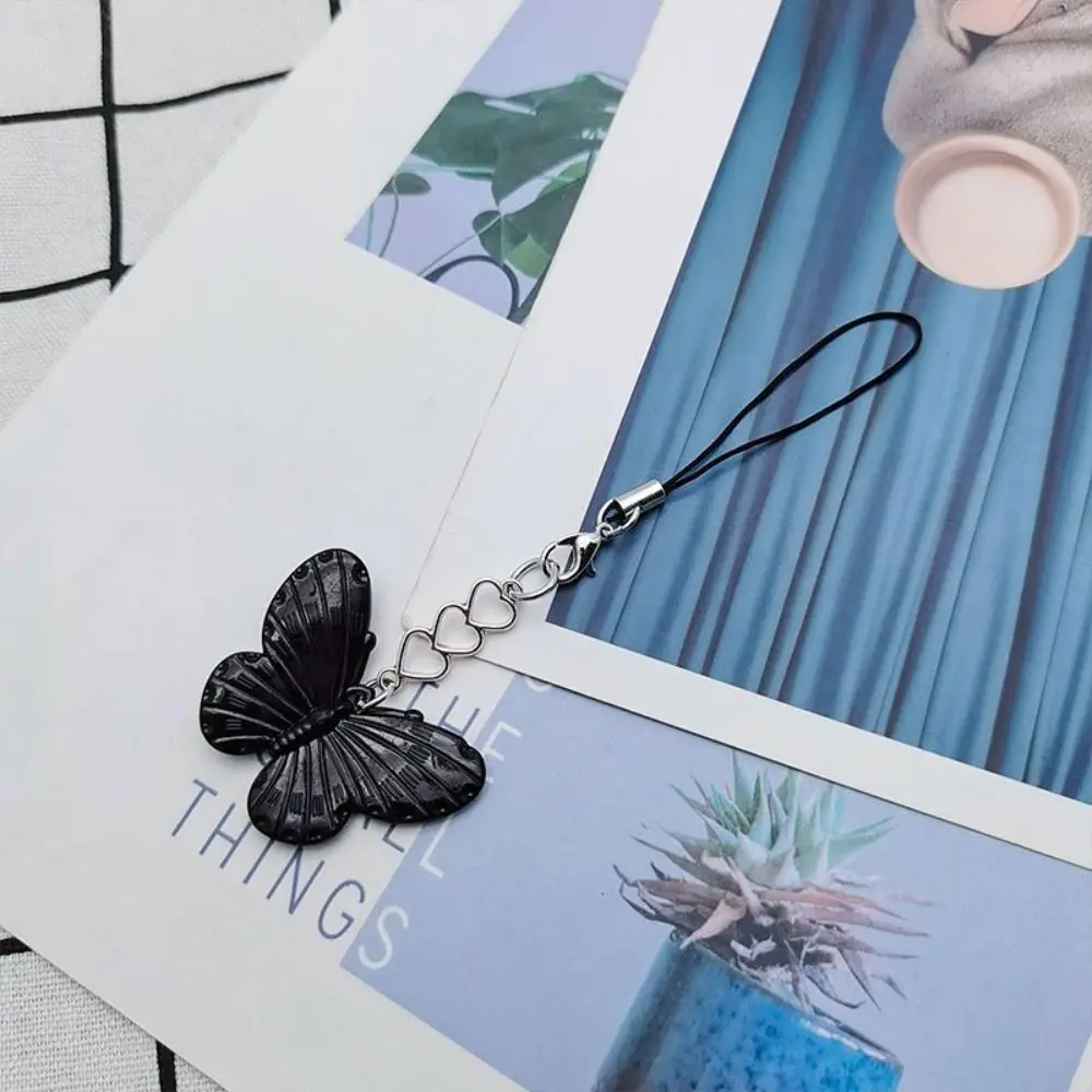 

Acrylic Love Star Phone Chain Phone Charm Anti-Lost Laser Butterfly Phone Pendant Hanging Cord DIY Handmade Sweet Phone Lanyard