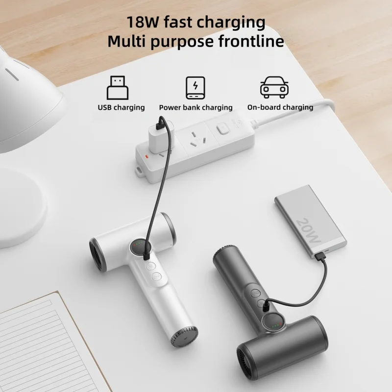 Nuovo asciugacapelli wireless freddo/caldo per casa/bambini/dormitorio/viaggio essenziale USB1 ricarica asciugacapelli wireless