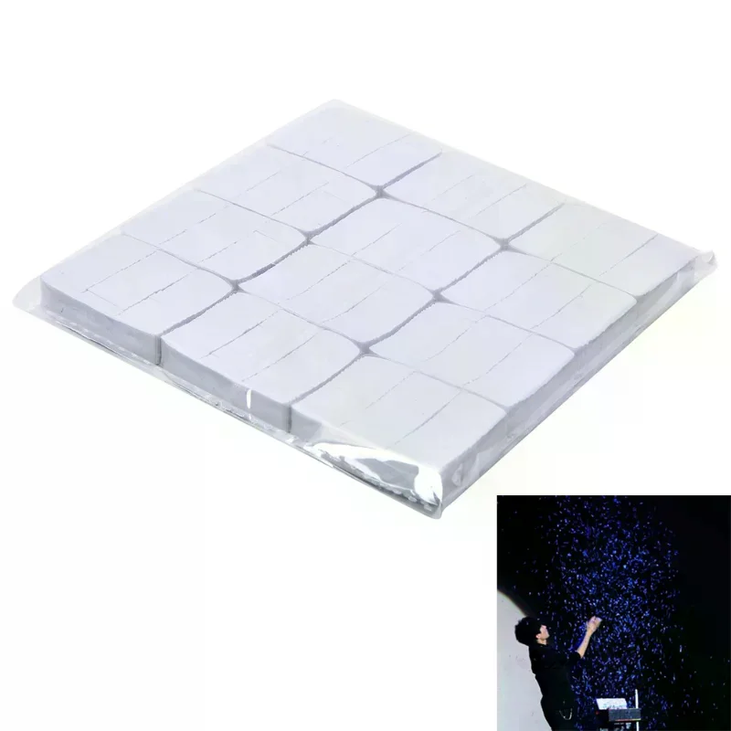 12 ชิ้น/ชุด กระดาษหิมะสีขาว หิมะตกหนัก ของเล่นมายากลสำหรับนักมายากล