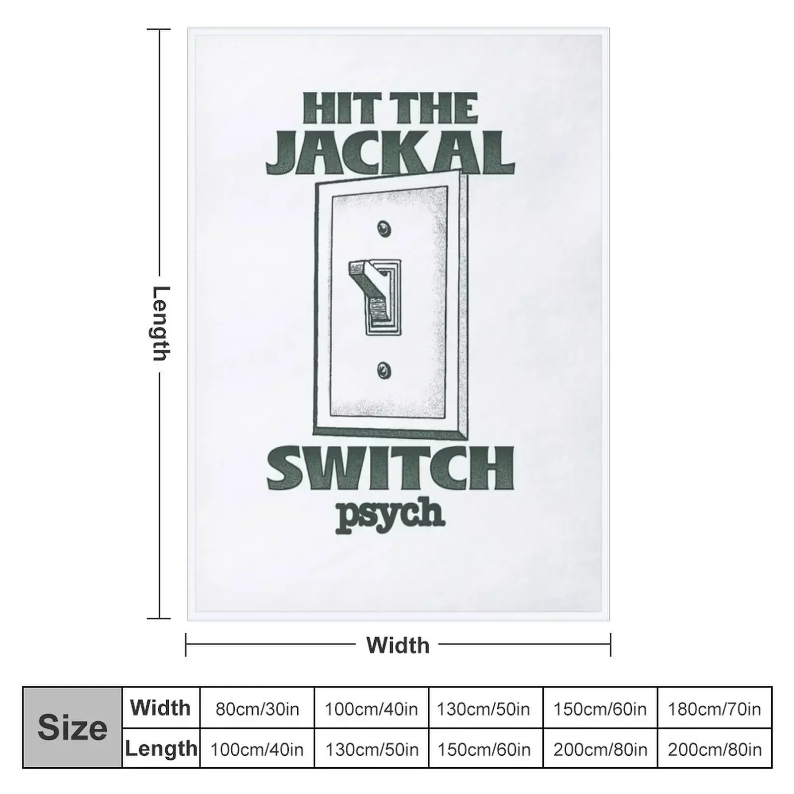 Psych Hit the Jackal Switch Throw Blanket couch cozy soft plush fuzzy picnic outdoor blanket