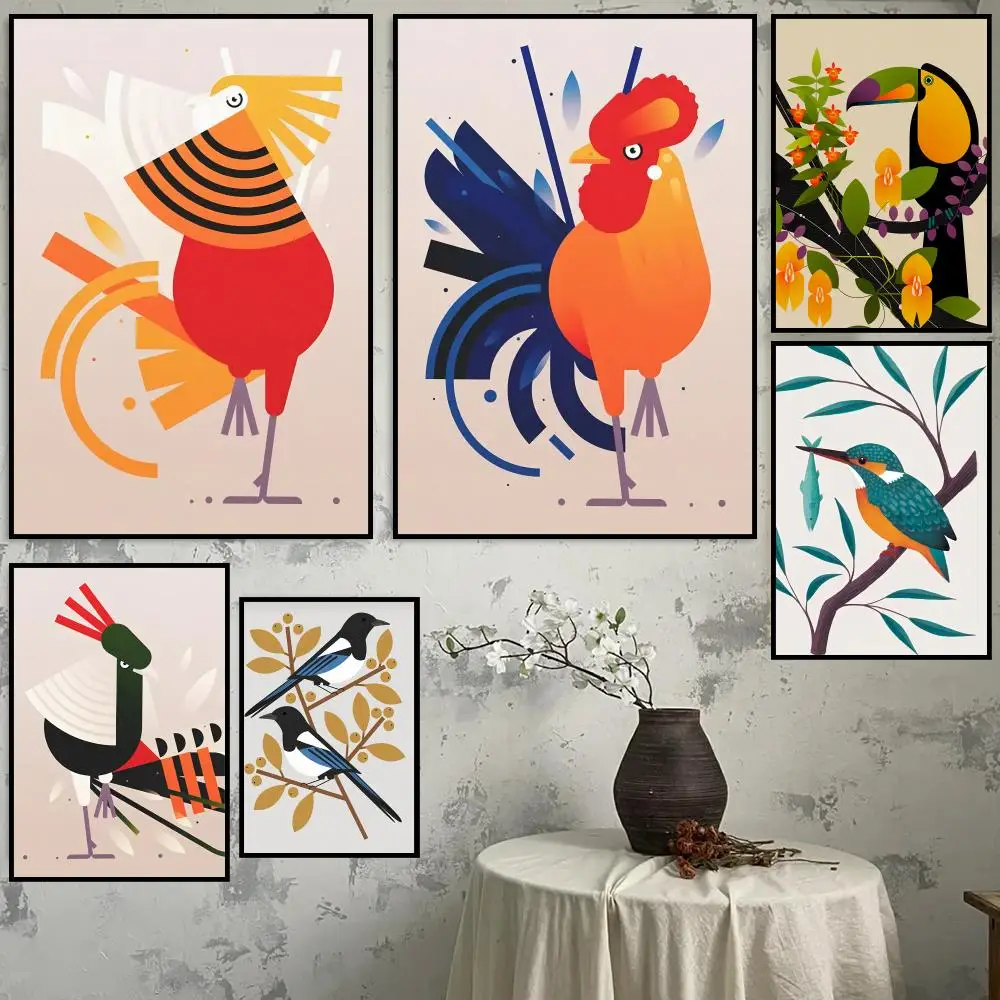 ملصق قماشي للخط: تجعد مجاني مقاوم للماء ومتين لجميع الفضاء لديكور الحائط إيما كلينتون بيردز آرت