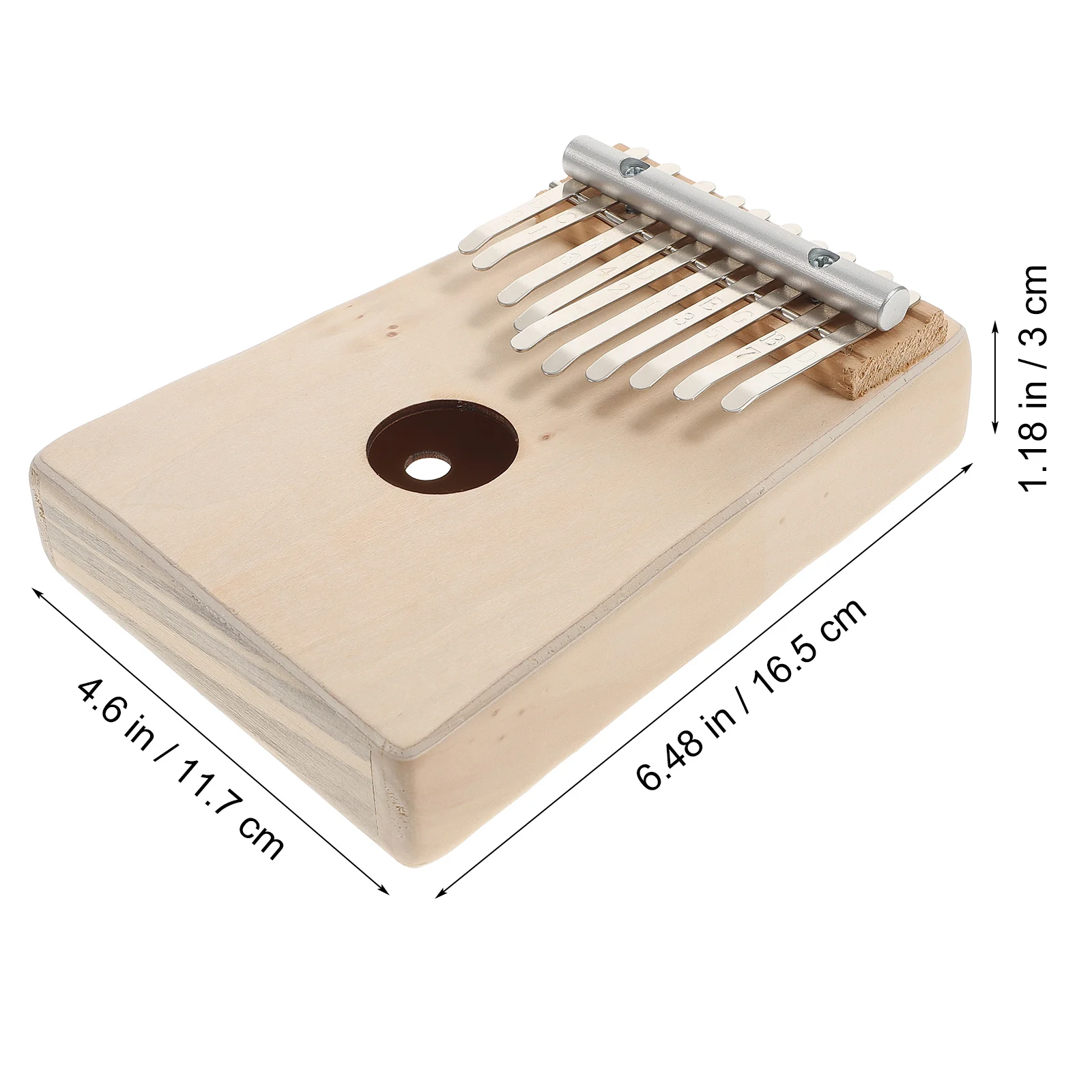 

1 Set 10 Keys Wooden Thumb Piano Diy Kit Beginner Finger Instrument Accessory Kalimba Mbira Portable Musical Gift For Students