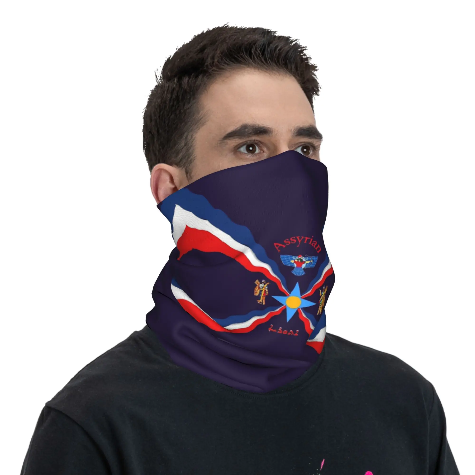 Роскошный ассирийский флаг Suryoyo, бандана, гетры с принтом, шарф, многофункциональная повязка на голову для бега, унисекс, дышащая для взрослых