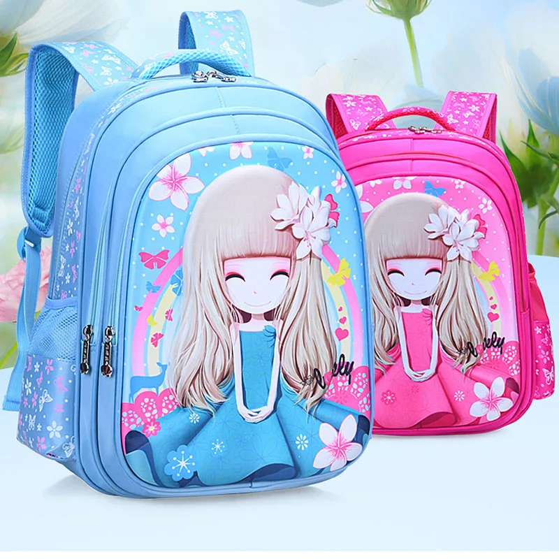 New Primary School Student School Bag Kindergarten Princess Backpack Kawaii Bookbags School Bag