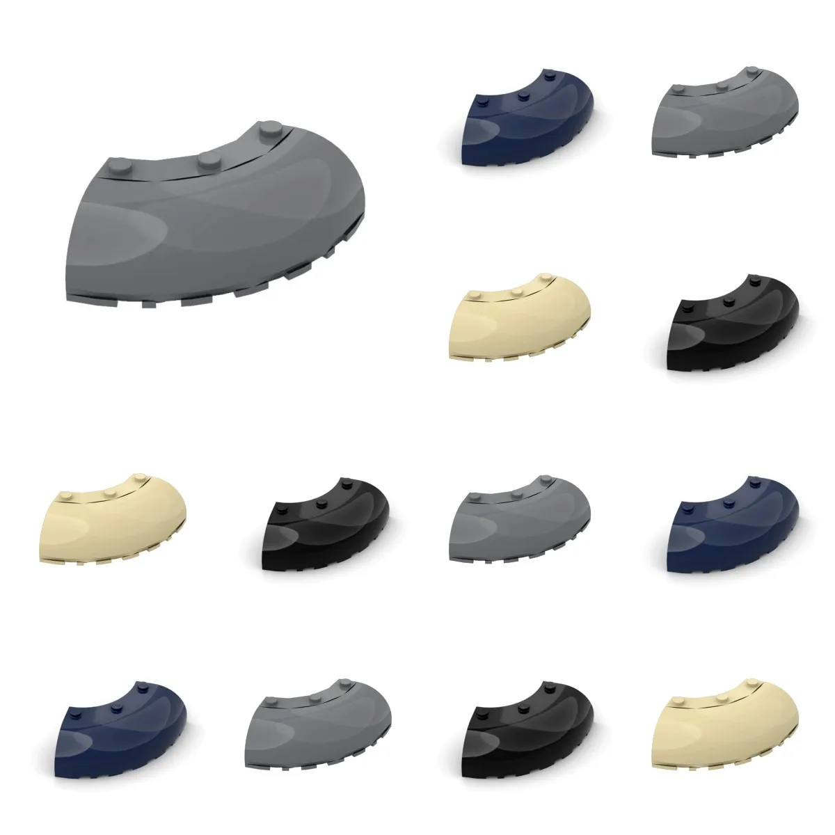 

10 шт. 87559 круглый угол 6x6x2 комплект строительных блоков изогнутые кирпичи частицы DIY идея развивающая игрушка детские подарки на день рождения