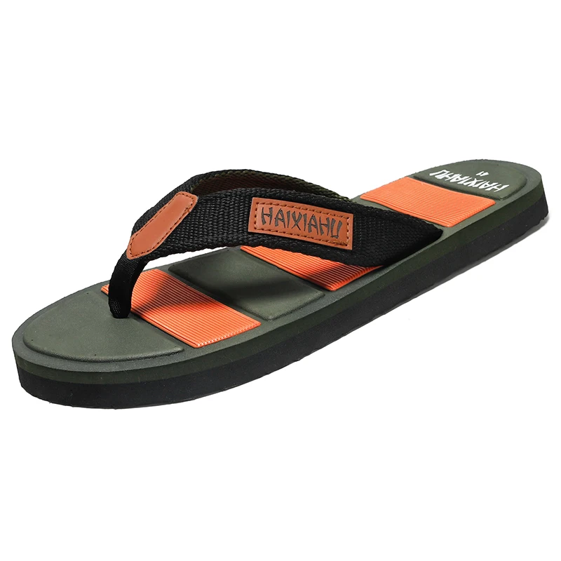 Men New Slipper non-slip beach flat sandals Casual Flip-flops Comfortable Fashion Sports men's shoes Light family shoes