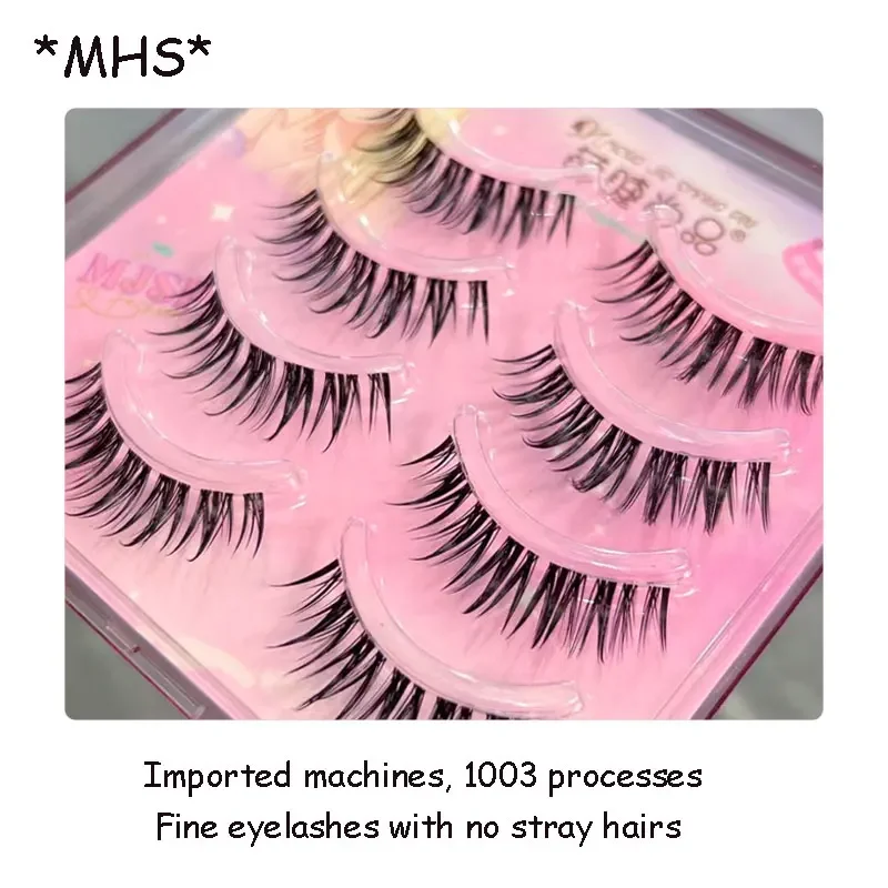 New Manga Lashes Wheat Eyelash Clusters Natural False Eyelashes Thick Fake Eyelashes Eyelashes Extensions Daily Makeup