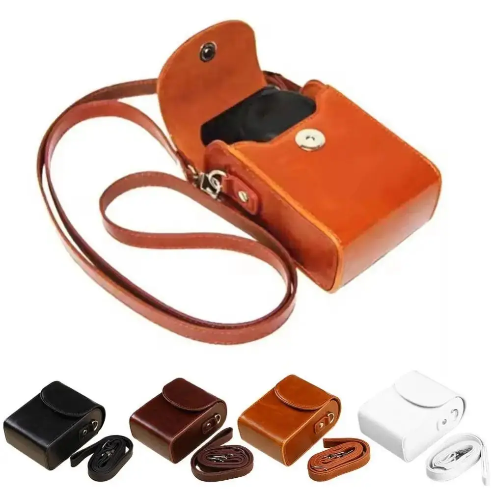 

Waterproof Camera Storage Bag PU Leather Protective Camera Bag Soft Cover Inner Pocket Lens Pouch G7X3 G7X2 SX740 SX720 G9X