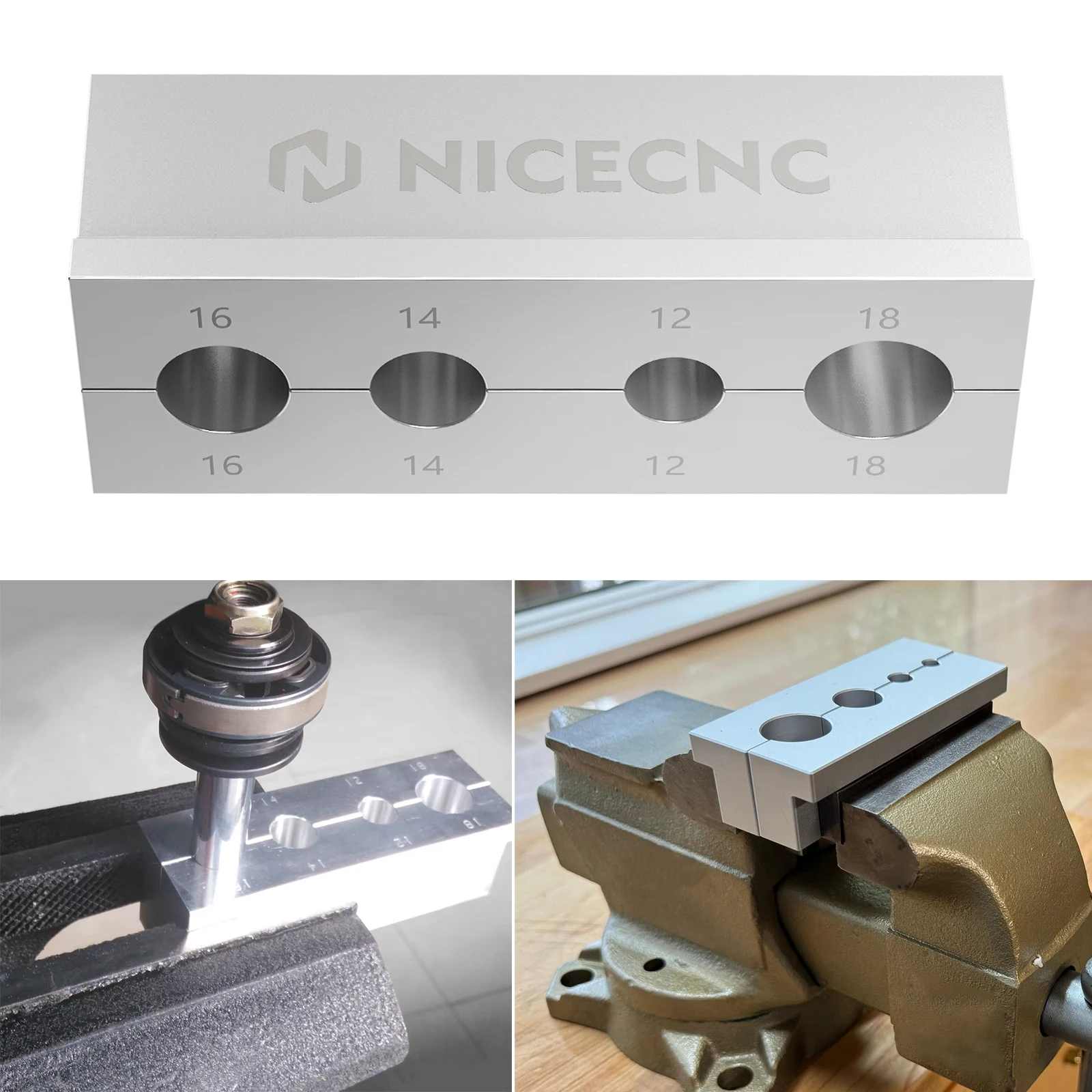 

Motorcycle 12/14/16/18mm Shock Shafts Holding Tool for KTM Yamaha Honda Kawasaki Suzuki Husqvarna Rear Shock Shaft Holder Repair