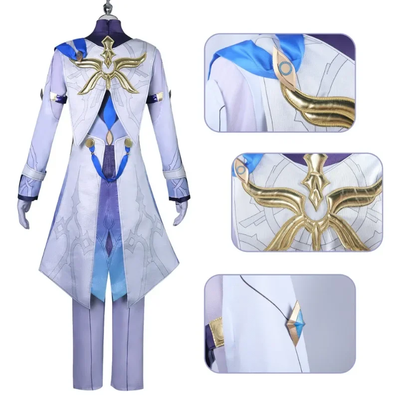 Sunday Cosplay Costume Game Honkai Star Rail Uniform Headwear Rings orecchini Robin Halloween Party for Women Men Cos Props