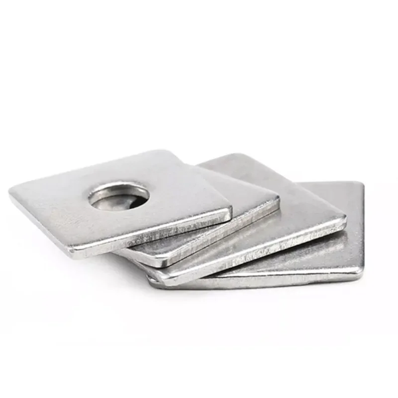 Square Washers M14 M16 M18 M20 Thikness 2mm-5mm 304 Stainless Steel Square Plate Washer Flat Pad Spacer Gasket Square Washers