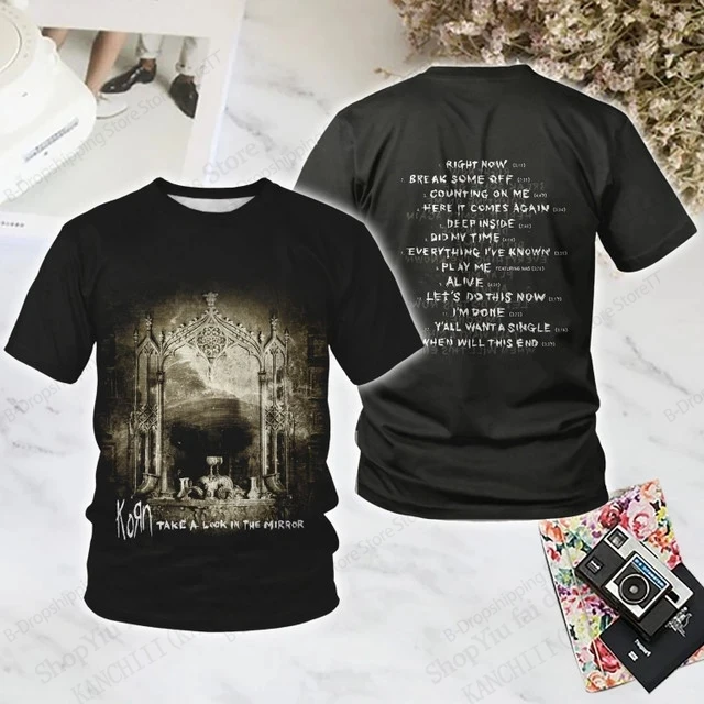 Heavy Metal Rock Band Korn 3D Print T-Shirt Men Women Fashion Hip Hop Short Sleeve T-Shirt Kid Tops Tees Band T Shirt NEW 2025