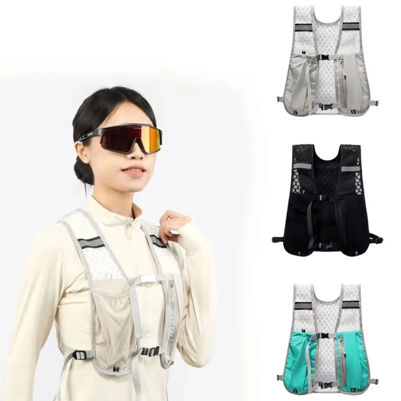 

Waterproof Nylon Vest Outdoor Riding Sports Vest Off-Road Hiking Pack Mobile Phone Storage Bag Biking Running Storage Vest