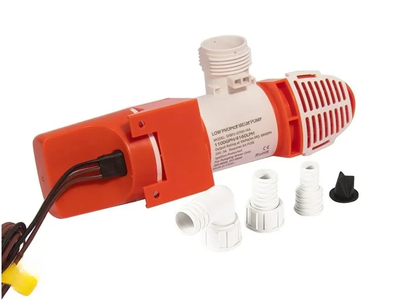 

12V SFBP1-G1100-14A Water Level Sensing boat water pump yacht narrow horizontal automatic bilge pump suction pump